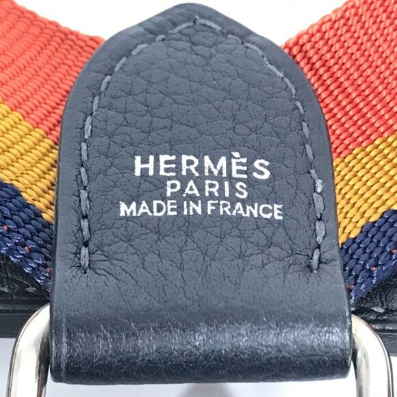 Hermes Backpack Backpack Toile Ashe Beige main image 5